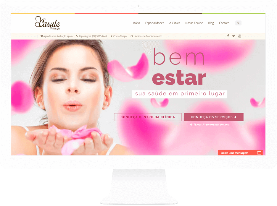 Um site lindo e todo seu!